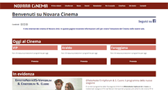 Desktop Screenshot of novaracinema.it